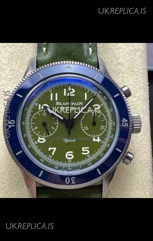 Blancpain Air Command Steel Casing Blue Bezel Super Clone Watch 