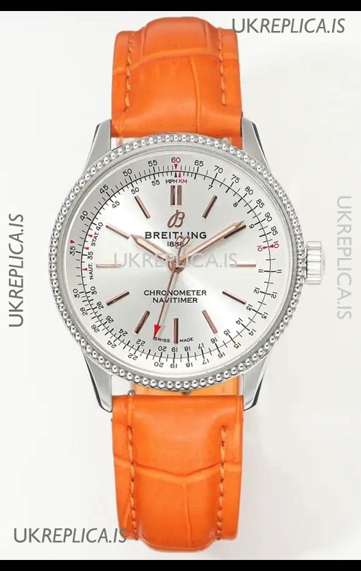 Navitimer Automatic 36 Steel Dial Steel Casing Super Clone Watch 