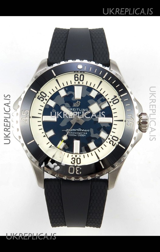 SuperOcean 46 E10379351B1S1 Super Diver Black CAMO Super Clone Watch 