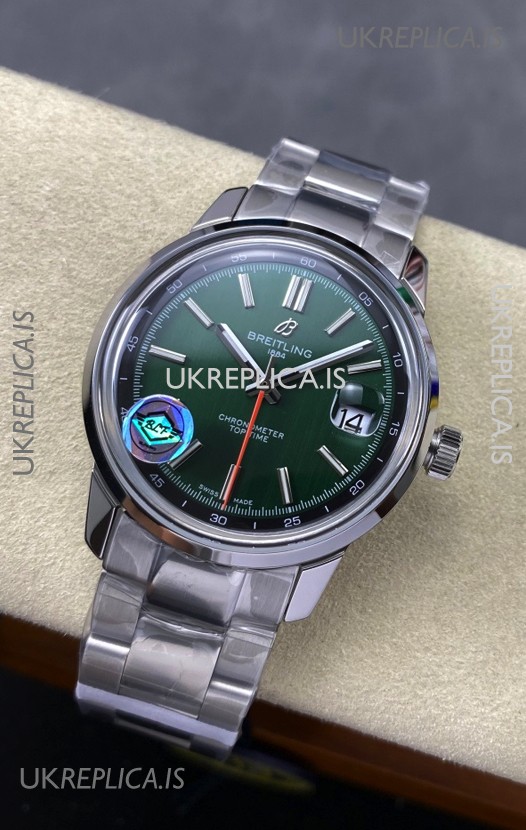 Top Time B31 38mm Green Dial Steel Strap Super Clone Watch 