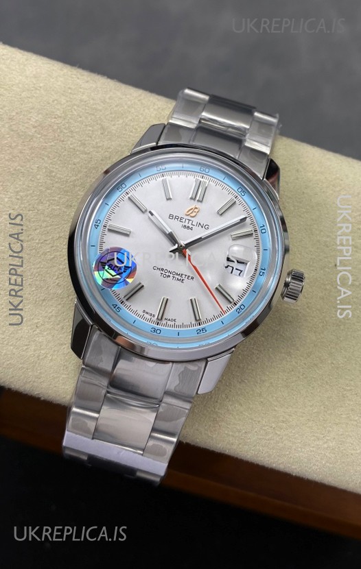 Top Time B31 38mm White Dial Steel Strap Super Clone Watch 