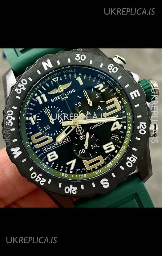 Breitling Endurance PRO 44 Green Strap Swiss Quartz Replica Watch