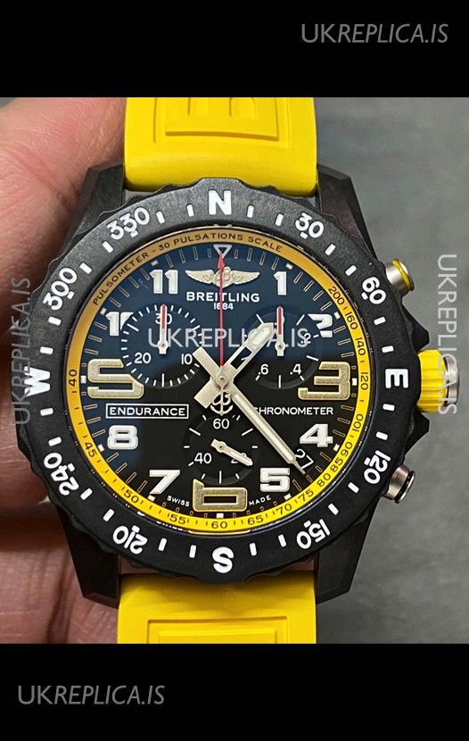 Breitling Endurance PRO 44 Yellow Strap Swiss Quartz Replica Watch