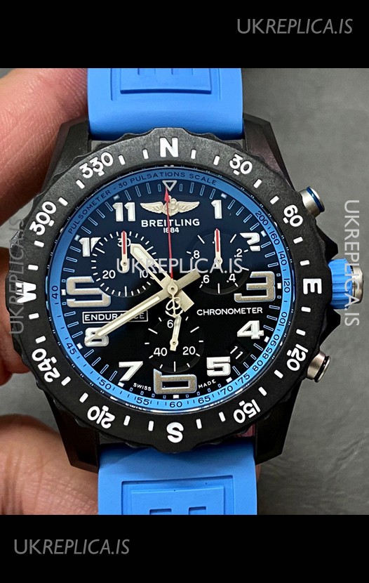 Breitling Endurance PRO 44 Light Blue Strap Swiss Quartz Replica Watch
