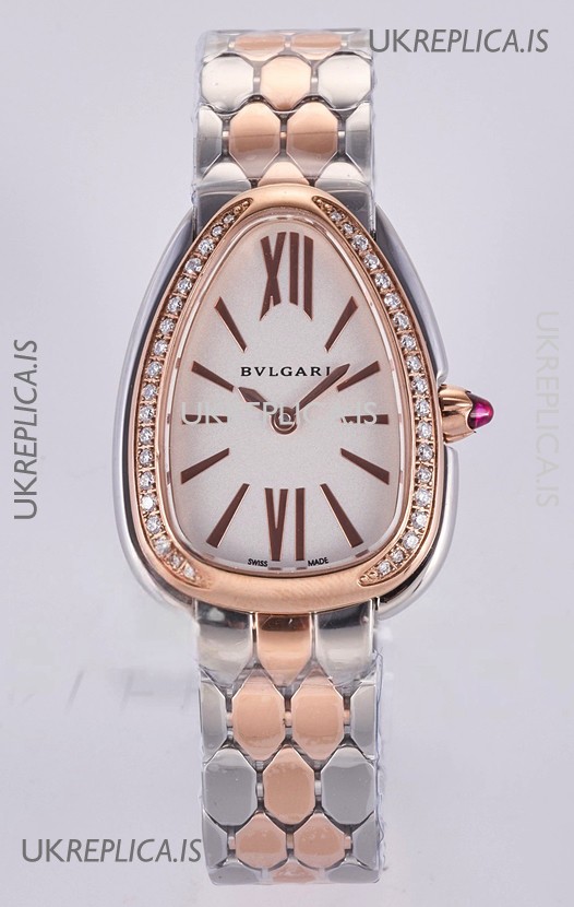 Serpenti Seduttori in Two Tone Rose Gold Casing Super Clone Watch