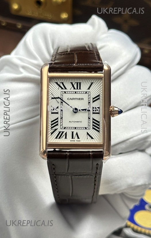 Cartier Tank Louis Automatic 27mm in Yellow Gold Super Clone Watch 