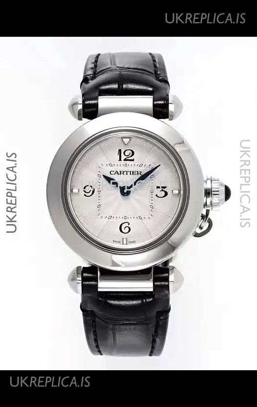 Pasha De Cartier Steel Casing Watch 30MM Super Clone Watch 