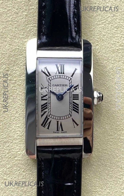 Cartier Tank Americaine Swiss Quartz 19mm Steel Casing Swiss Replica Watch 