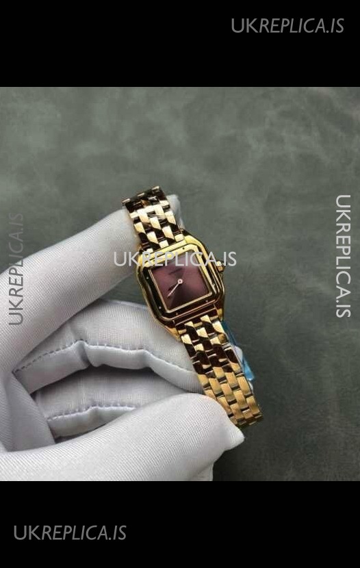 PANTHERE de Cartier 22MM Red Dial Super Clone Watch 