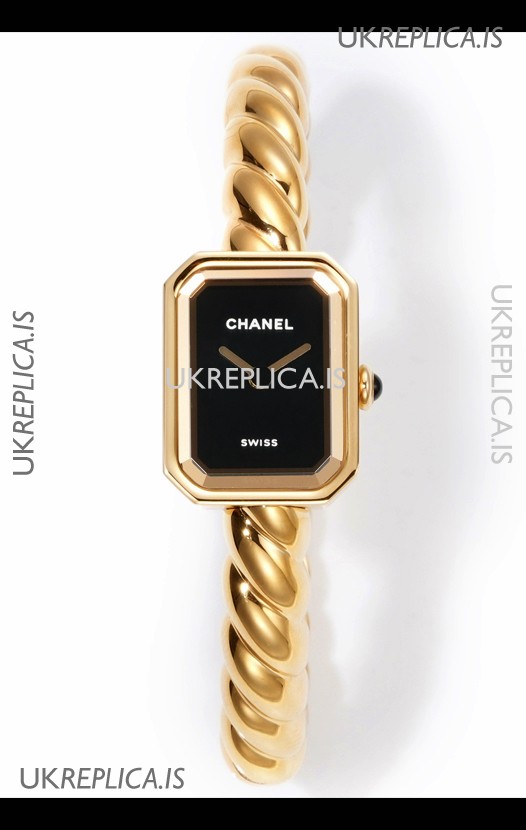 Chanel Premiere Galon Gold Swiss Quartz Watch 