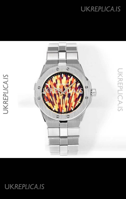 Chopard Alpine Eagle Stainless Steel Fiery Dial Super Clone Replica Watch