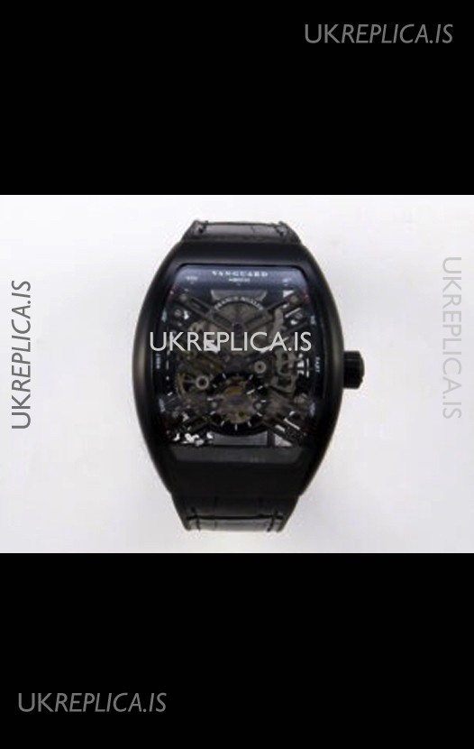 Franck Muller V45 Tourbillon Skeleton DLC Super Clone Watch 