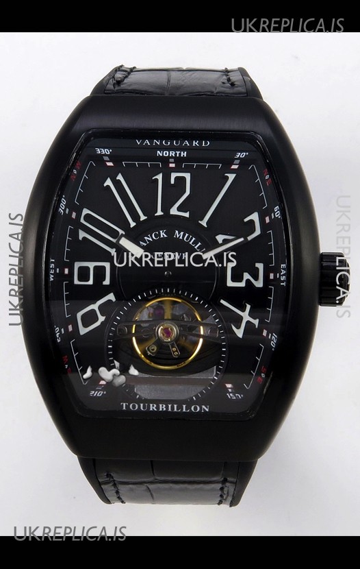 Franck Muller V45 Tourbillon Black DLC Super Clone Watch 