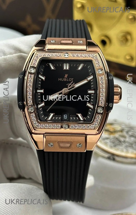 Hublot Spirit of Big Bang Rose Gold Black Dial 39MM Super Clone Watch 