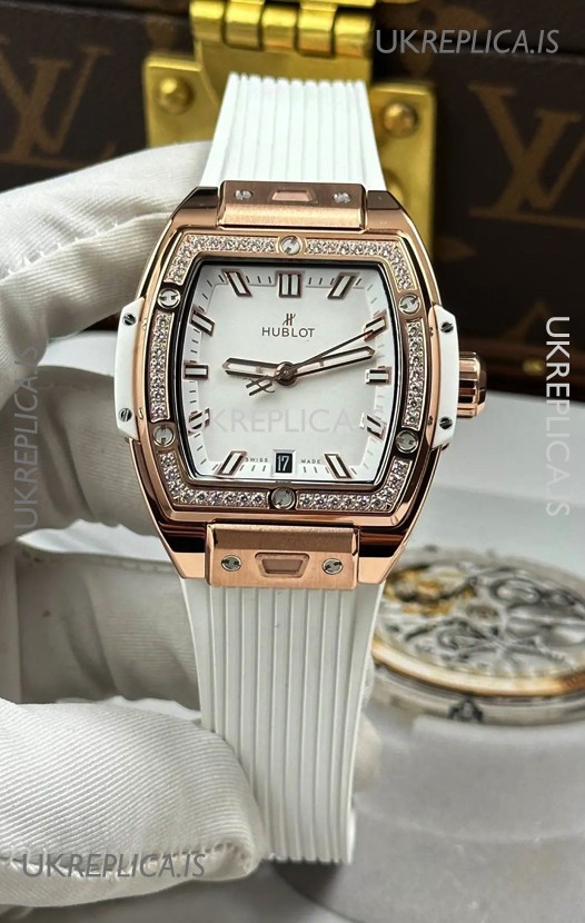 Hublot Spirit of Big Bang Rose Gold White Dial 39MM Super Clone Watch 