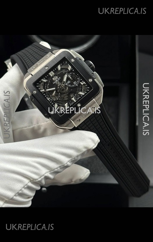 Hublot Square Bang Unico Titanium Case Super Clone Watch 