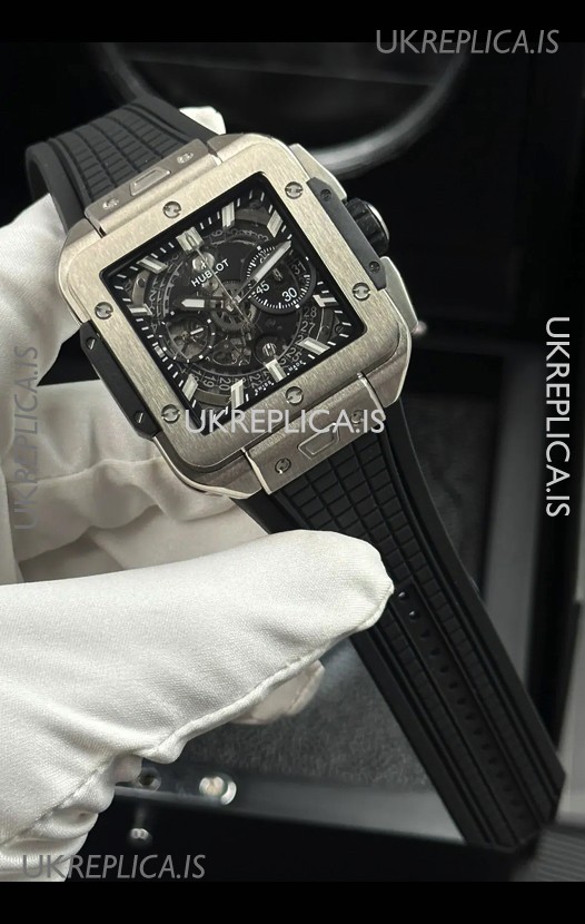 Hublot Square Bang Unico Titanium Case Ceramic Bezel Super Clone Watch 