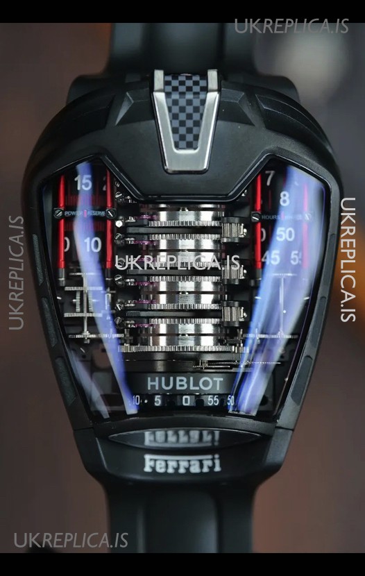 Hublot MP-05 La Ferrari Black DLC Titanium Casing Hyper Clone Watch 