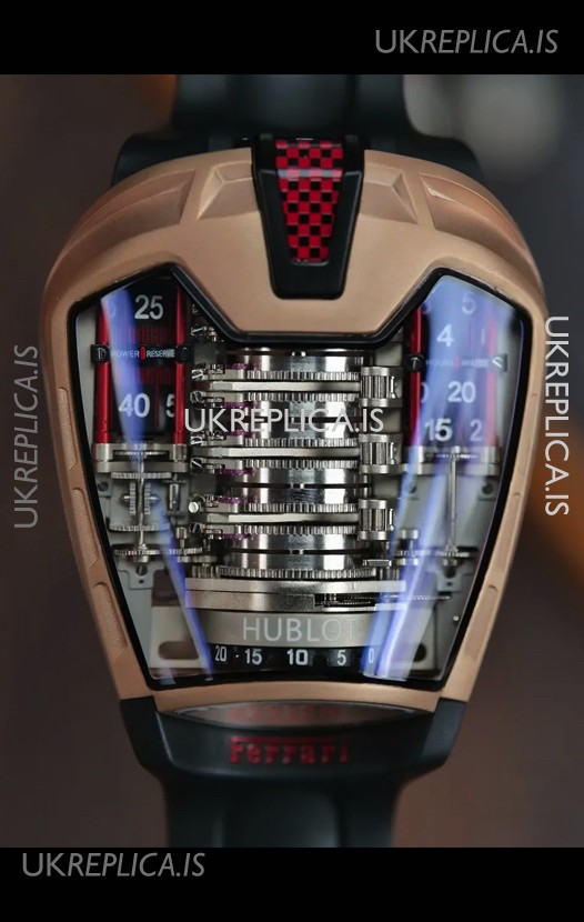 Hublot MP-05 La Ferrari DLC Coated Titanium Casing Hyper Clone Watch 