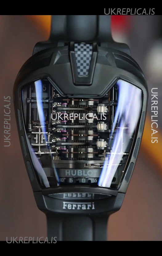 Hublot MP-05 La Ferrari Black Titanium Casing Hyper Clone Watch 