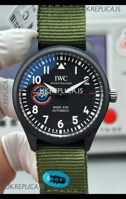 IWC PILOT'S Watch Mark XVIII Top Gun Ceramic Case Super Clone Watch 