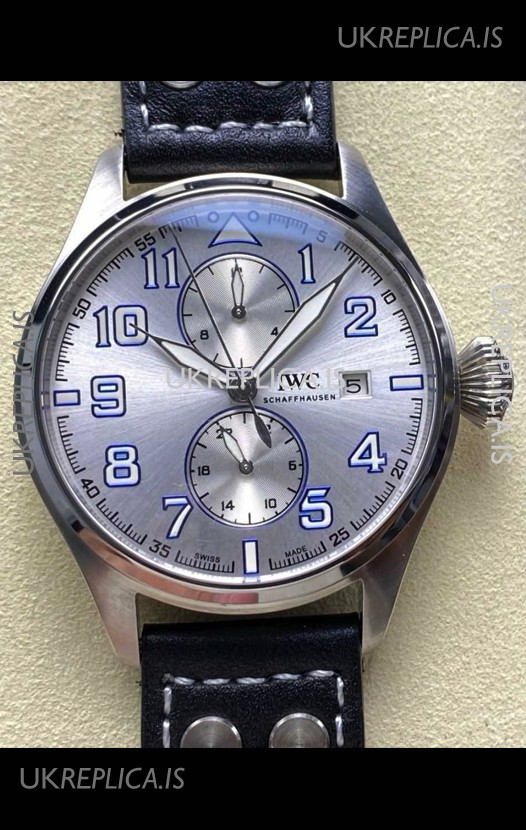 IWC PILOT'S Monopusher Steel Dial Replica Watch 