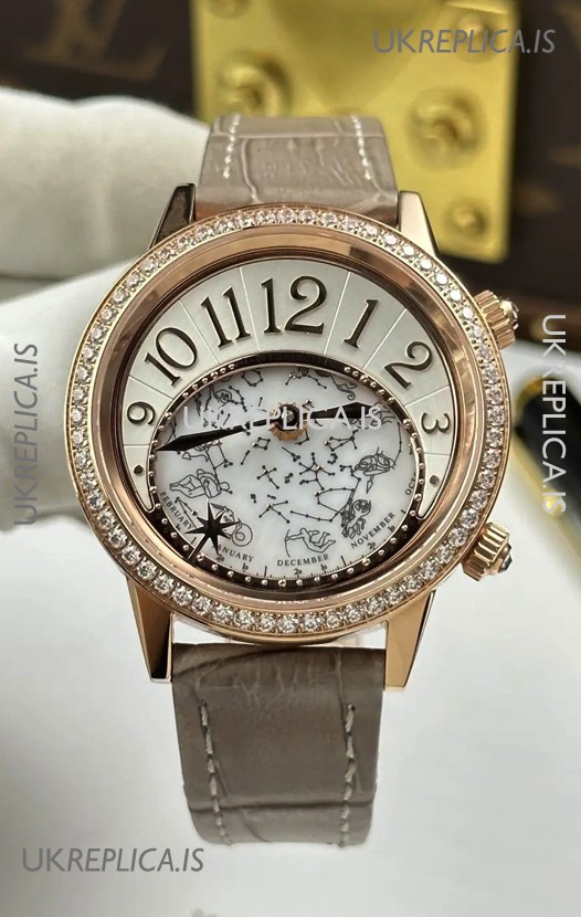 Jaeger-LeCoultre Rendez-Vous Rose Gold Super Clone Watch 