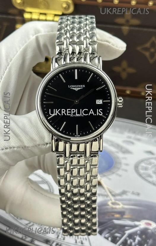 Longines Présence Automatic Black Dial 39MM Super Clone Watch 