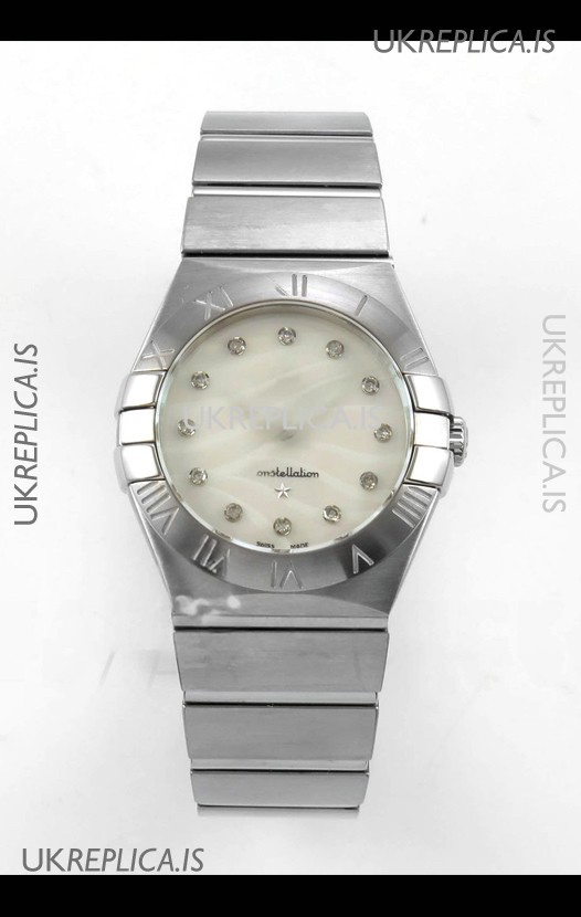 Omega Constellation 28MM Pearl Textured Dial QUARTZ Super Clone Watch 
