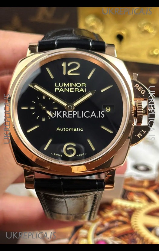 Panerai Luminor Due PAM908 38MM Rose Gold Super Clone Watch 