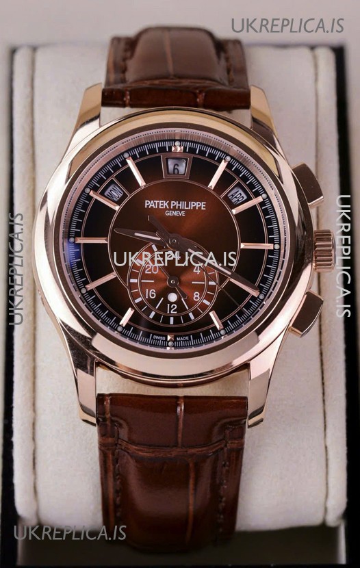 Patek Philippe 5205 Complications Moonphase Brown Dial Super Clone Watch 