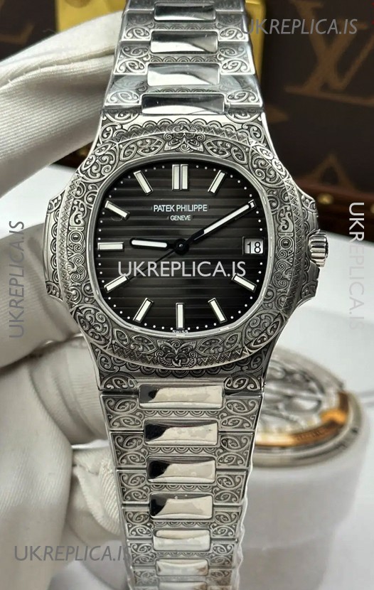 Patek Philippe Nautilus 5711/1500A Black Dial Children Action Super Clone Watch 