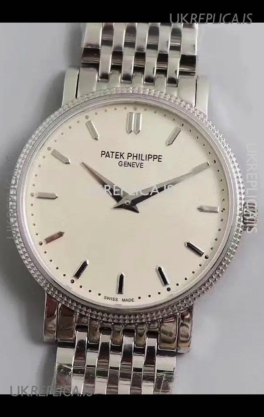 Patek Philippe Calatrava 5120G Stainless Steel White Dial Super Clone Watch 