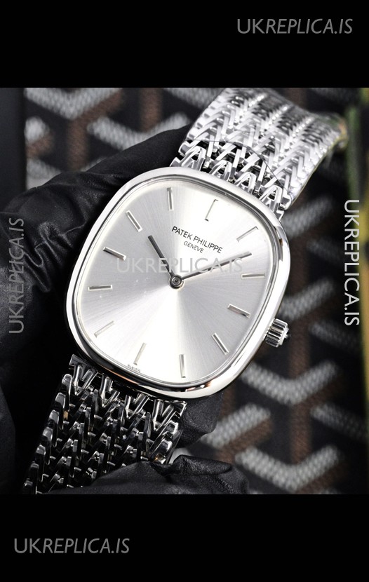 Patek Philippe Golden Ellipse 5738 Steel Dial Super Clone Watch 