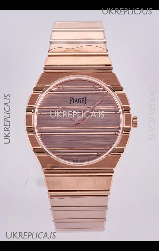 Piaget Polo 79 Rose Gold Case/Pink Dial 39MM Super Clone Watch 