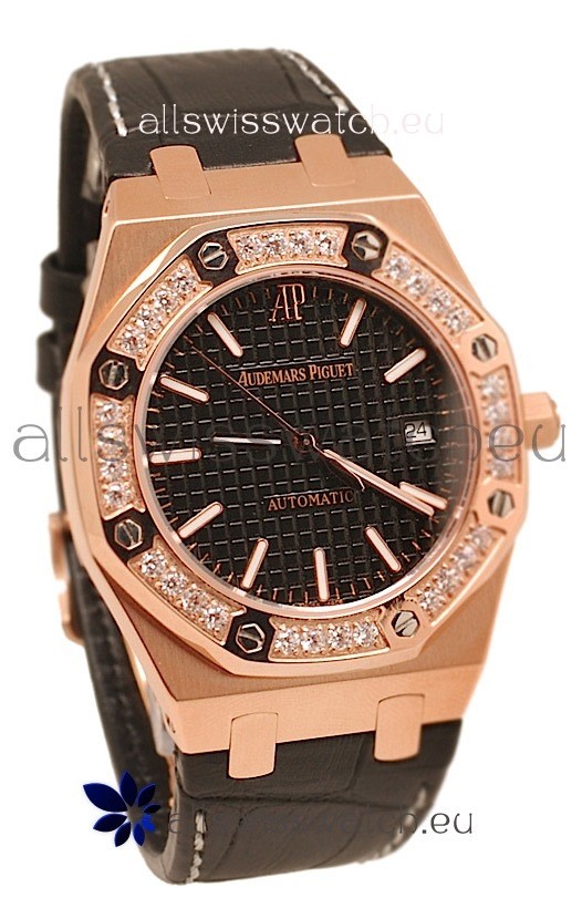 Audemars Piguet Royal Oak 18K Pink Gold Swiss Watch