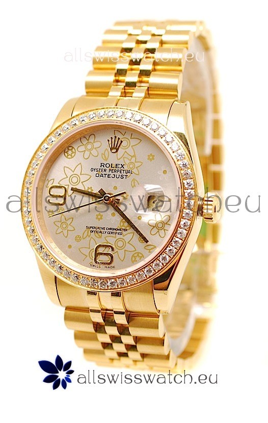Rolex Datejust Floral Motif 2011 Edition Swiss Replica Watch