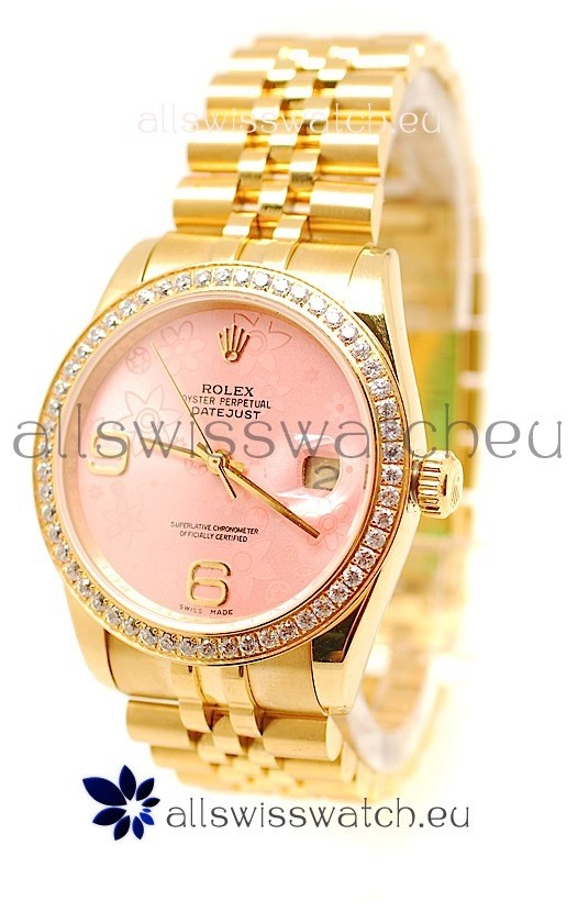 Rolex Datejust Floral Motif 2011 Edition Swiss Replica Watch