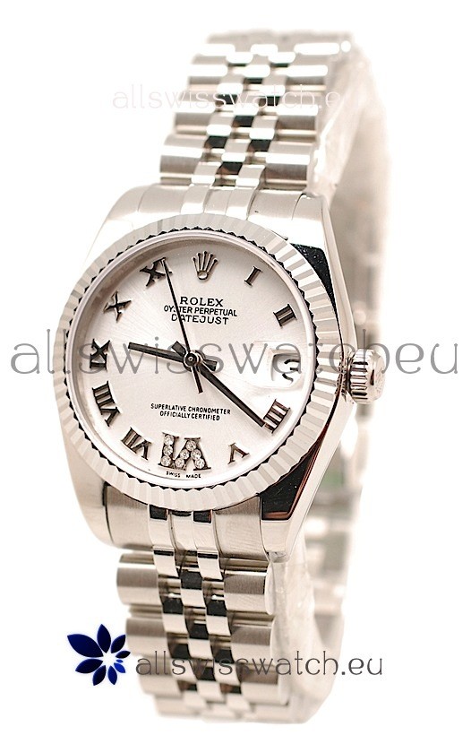 Rolex Oyster Perpetual Datejust Diamonds VI Japanese Replica Watch -36MM