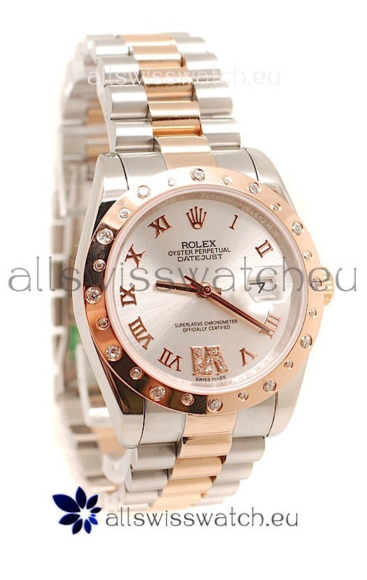 Rolex DateJust Mid-Sized Gold Japanese Replica Watch 