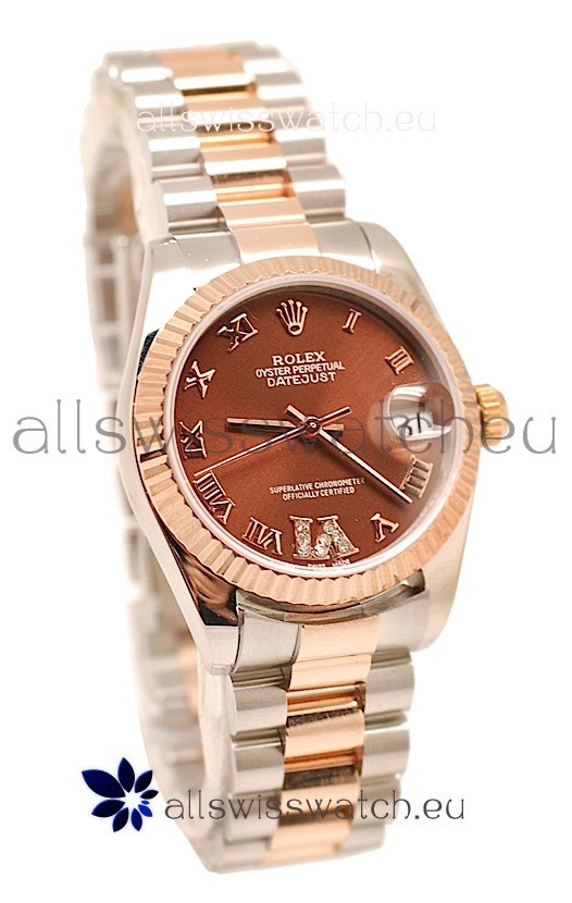 Rolex Oyster Perpetual Datejust Diamonds VI Japanese Replica Watch -36MM