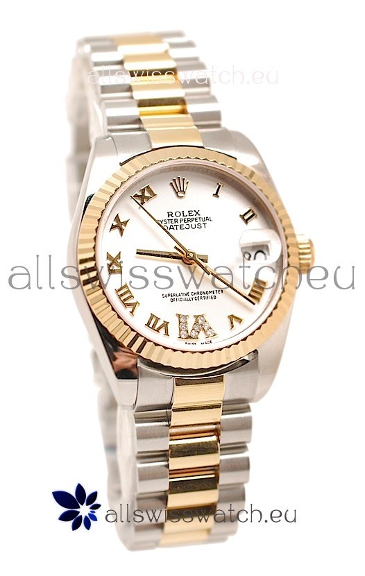Rolex Oyster Perpetual Datejust Diamonds VI Japanese Replica Watch -36MM