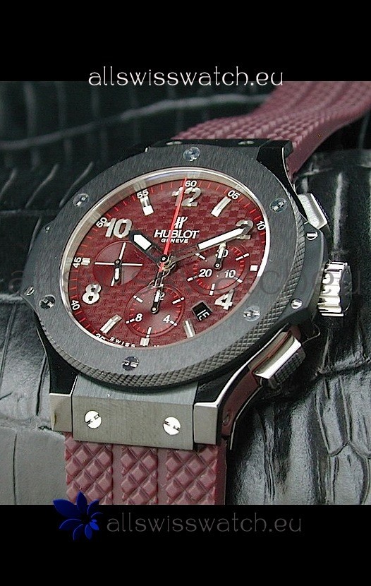 Hublot Big Bang Swiss Replica Watch Red Checkered Dial