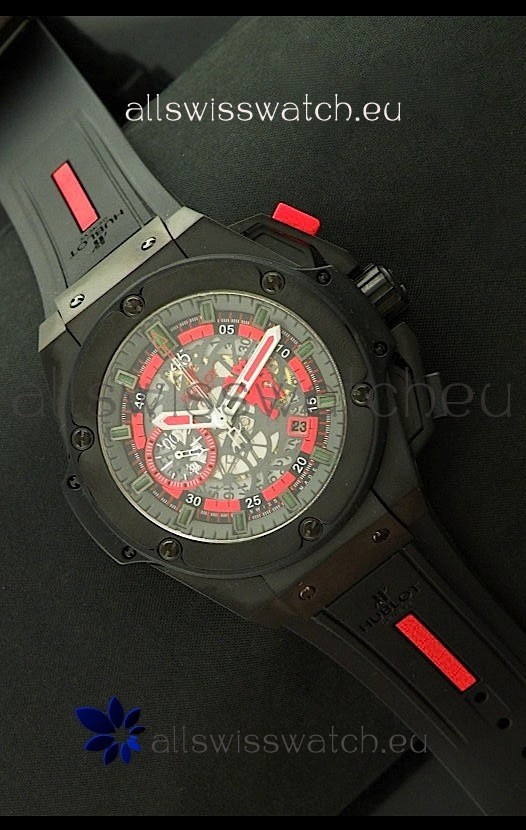 Hublot Big Bang King Power Red Devil Swiss Watch in PVD Case