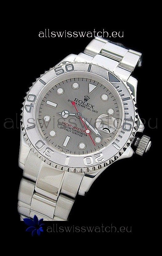 Rolex Yachtmaster Swiss Replica Watch in Silver Dial