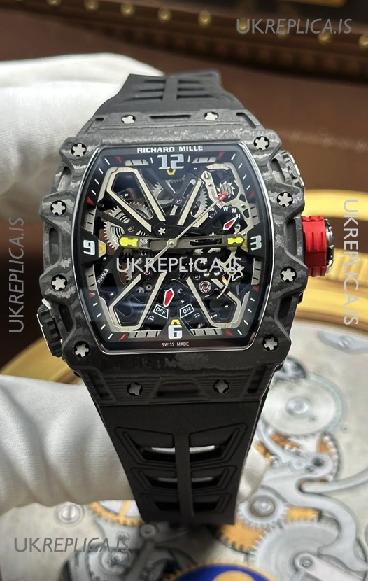 Richard Mille RM35-03 Rafael Nadal Edition Black Carbon Super Clone Watch 