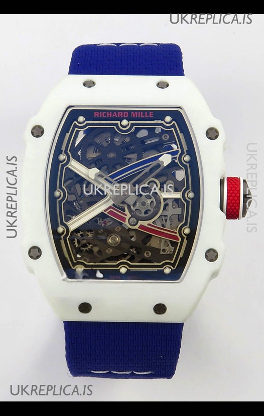 Richard Mille RM67-02 White NTPT 37 Grams CRMA7 Clone Movement 