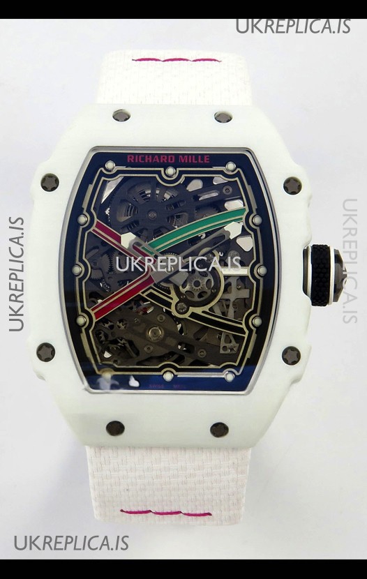 Richard Mille RM67-02 White NTPT 37 Grams CRMA7 Clone Movement 