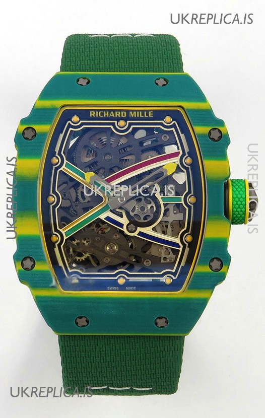 Richard Mille RM67-02 Green NTPT 37 Grams CRMA7 Clone Movement 