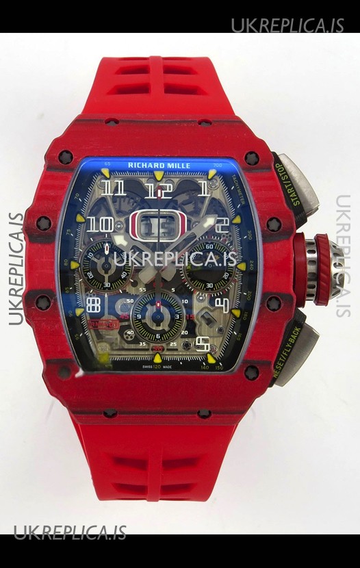 Richard Mille RM11-03 Red Carbon TPT Case Super Clone Watch 